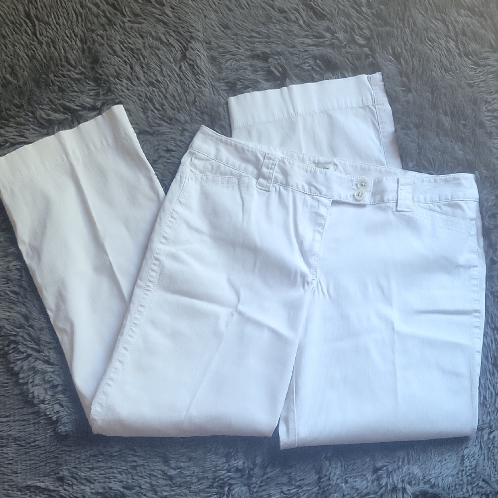 🍊LOFT Women's Bright White Straight Leg Jeans